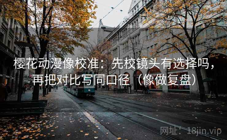 樱花动漫像校准：先校镜头有选择吗，再把对比写同口径（像做复盘）